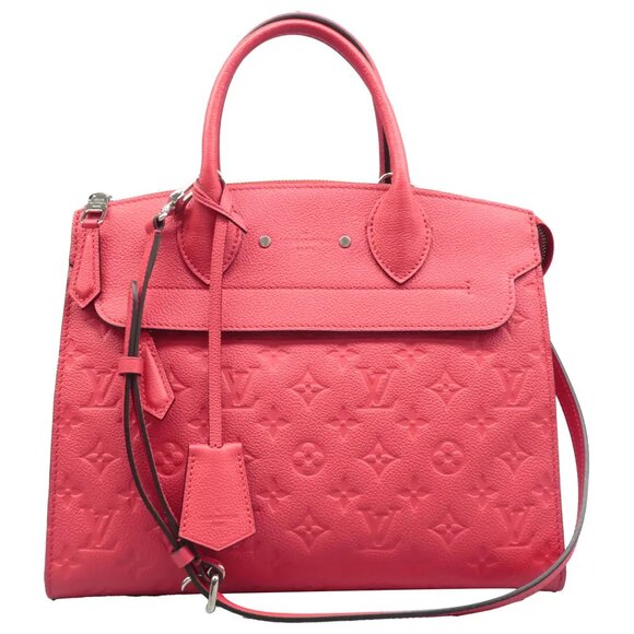 Louis Vuitton Handbags - Louis Vuitton Pont Neuf Watermelon Red Monogram Leather Satchel